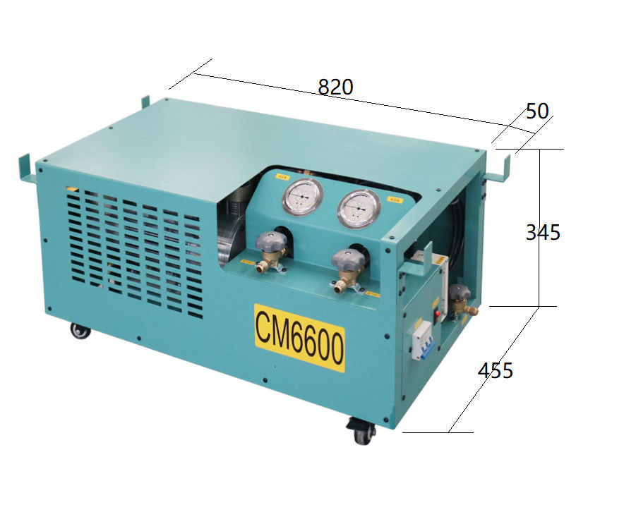 CM6600 Refrigerant Vapor Recovery Machine Ac Gas Charging Machine 2HP Oil Less Vapor Recovery System