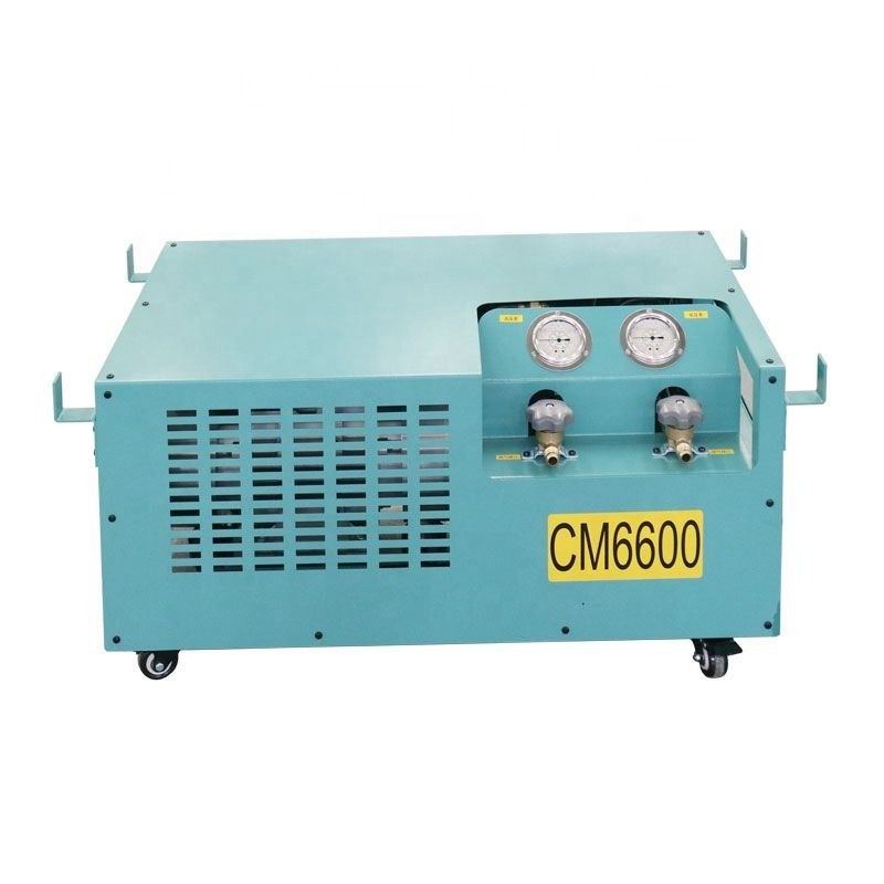 CM6600 2HP Oil Less Refrigerant Recovery Charging Machine Ac Recharge Machine R134a R410a Recovery System
