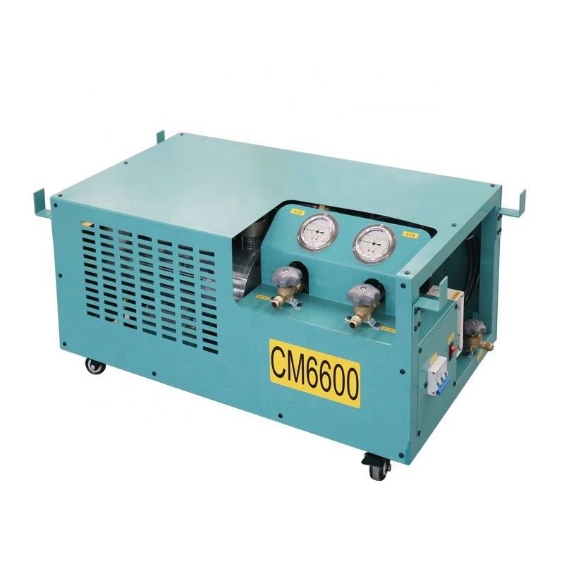 CM6600 2HP Oil Less Refrigerant Recovery Charging Machine Ac Recharge Machine R134a R410a Recovery System