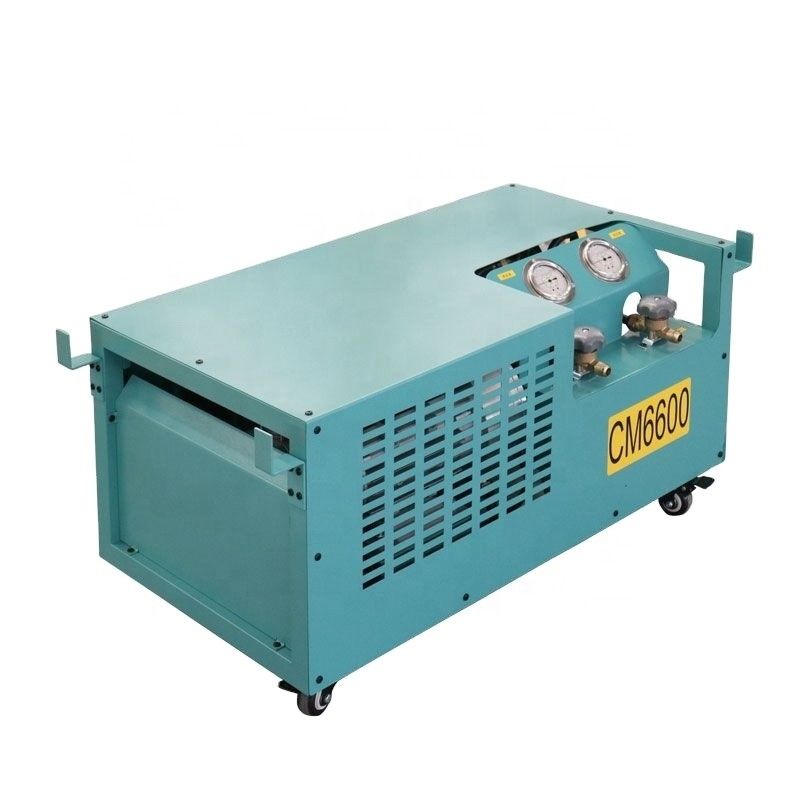 CM6600 2HP Oil Less Refrigerant Recovery Charging Machine Ac Recharge Machine R134a R410a Recovery System