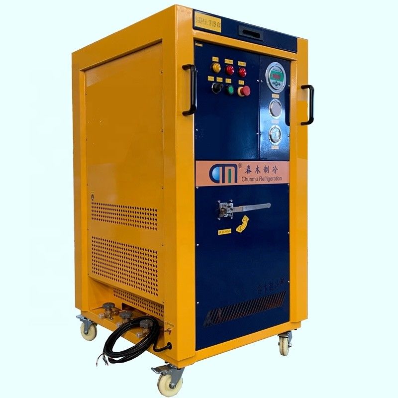 Full Oil Free Refrigerant Recovery Machine 4HP Air Conditioning Recovery System R410a AC Charging Recharge Machine
