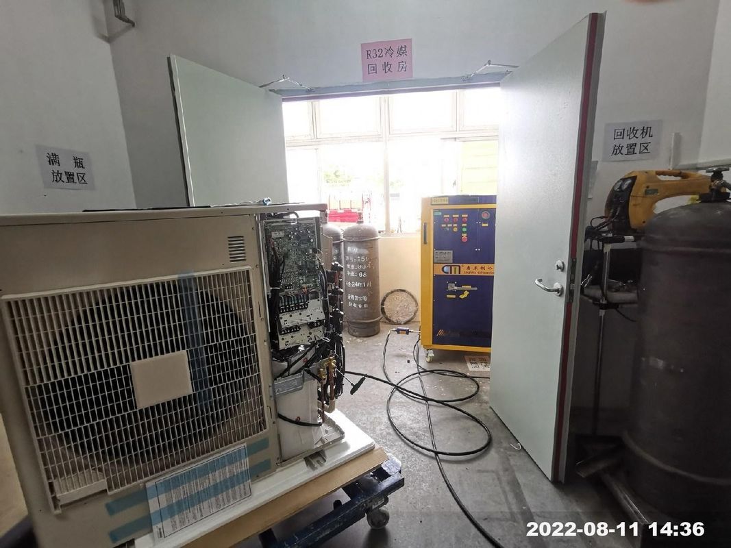 Full Oil Free Refrigerant Recovery Machine 4HP Air Conditioning Recovery System R410a AC Charging Recharge Machine
