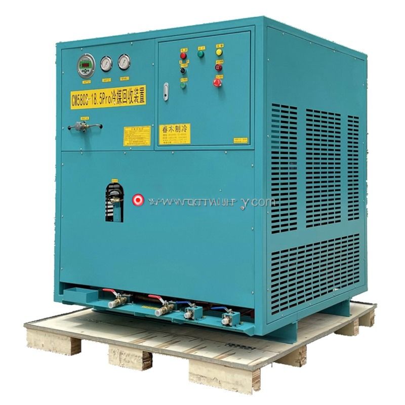 R134a R22 15hp Air Conditioner Refrigerant Freon Recovery Charging Ac Recharge Machine Disassembly Line Recovery Unit