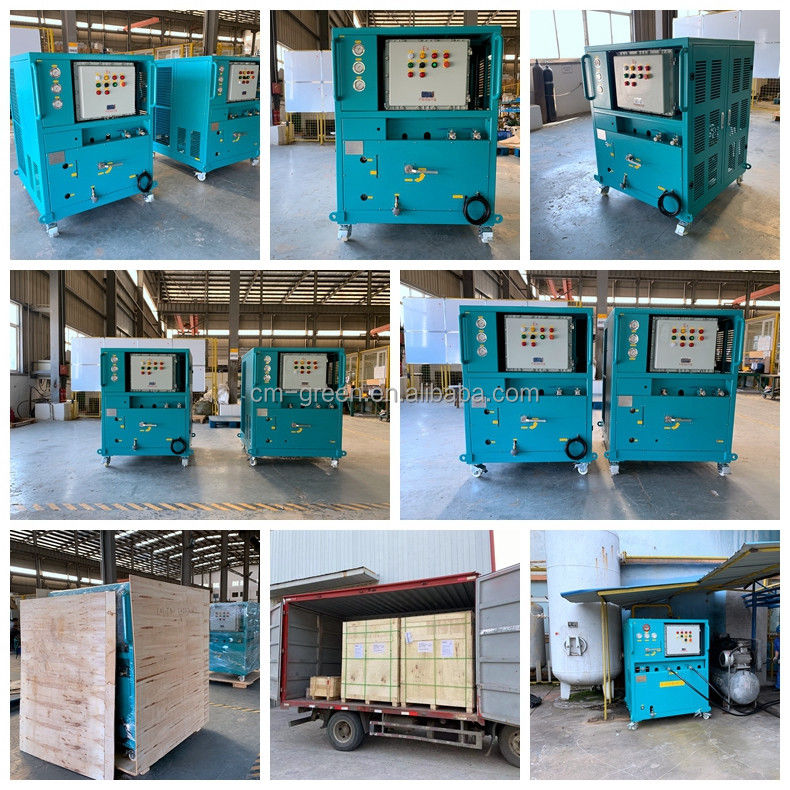 10HP  air conditioner freon refrigerant recovery recharge machine R32 R600a vapor recovery ac gas charging machine