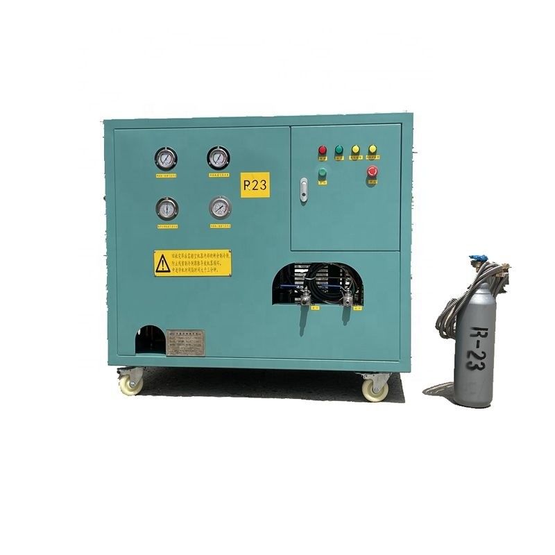 high pressure refrigerant recovery ac recharge machine 2HP ac charging machine R23 R13 recovery station