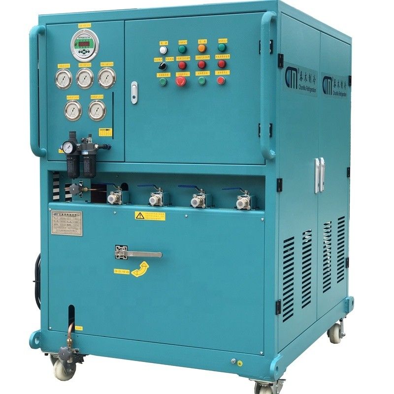 Refrigerant ISO Tank Gas Recovery System 10HP R22 R410a Air Conditioning Charging Freon Recovery Ac Recharge Machine