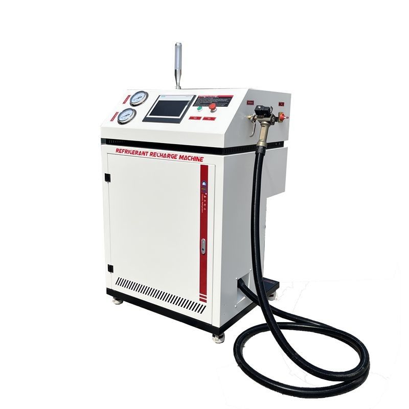 Fully Automatic Refrigerant Charging Machine Single System Ac Recovery Recharge Machine Freon Gas Charging Station