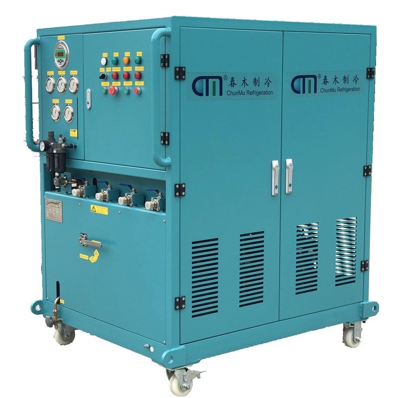 R32 R600a flammable refrigerant recovery unit charging recharging machine 10HP oil less recovery machine