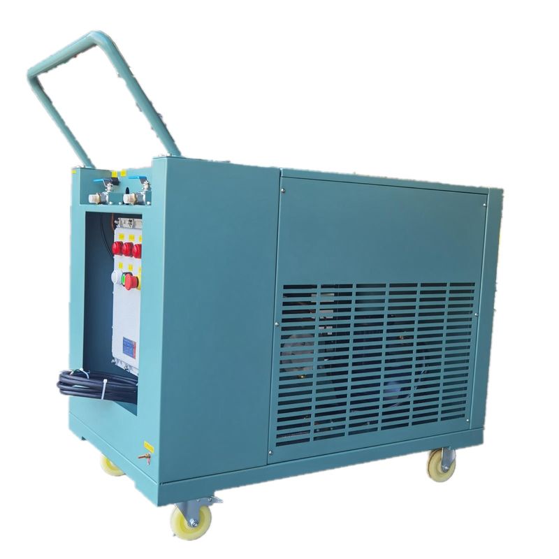 Explosion Proof Full Oil Less 3HP Refrigerant Recovery Machine Ac Freon Gas Recovery Recharge Charging Machine