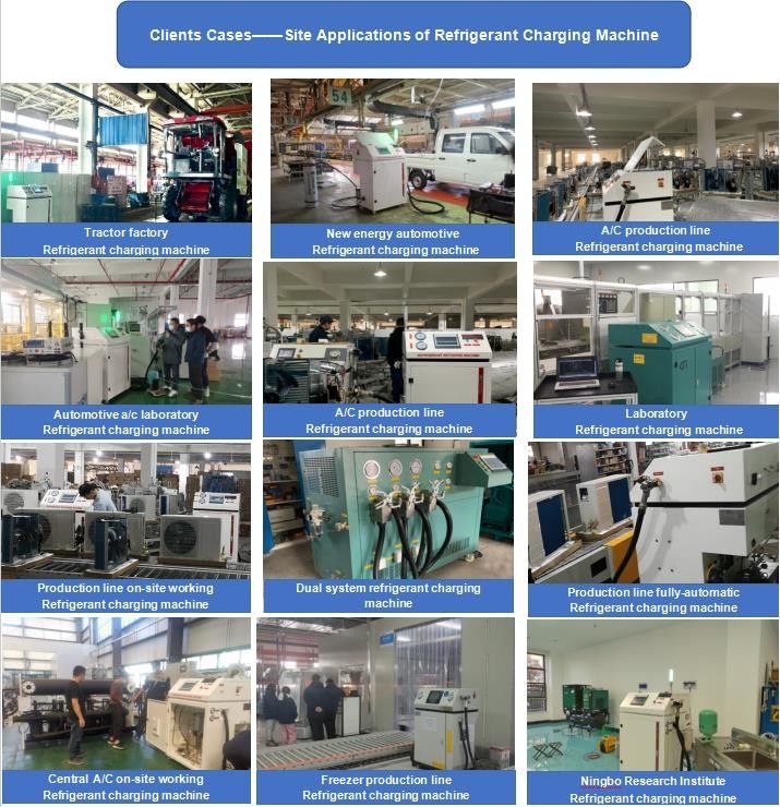 New Refrigerant Charging Machine R134a R22 R32 Recharge Vacuum Machine Charging Station Ac Filling Equipment