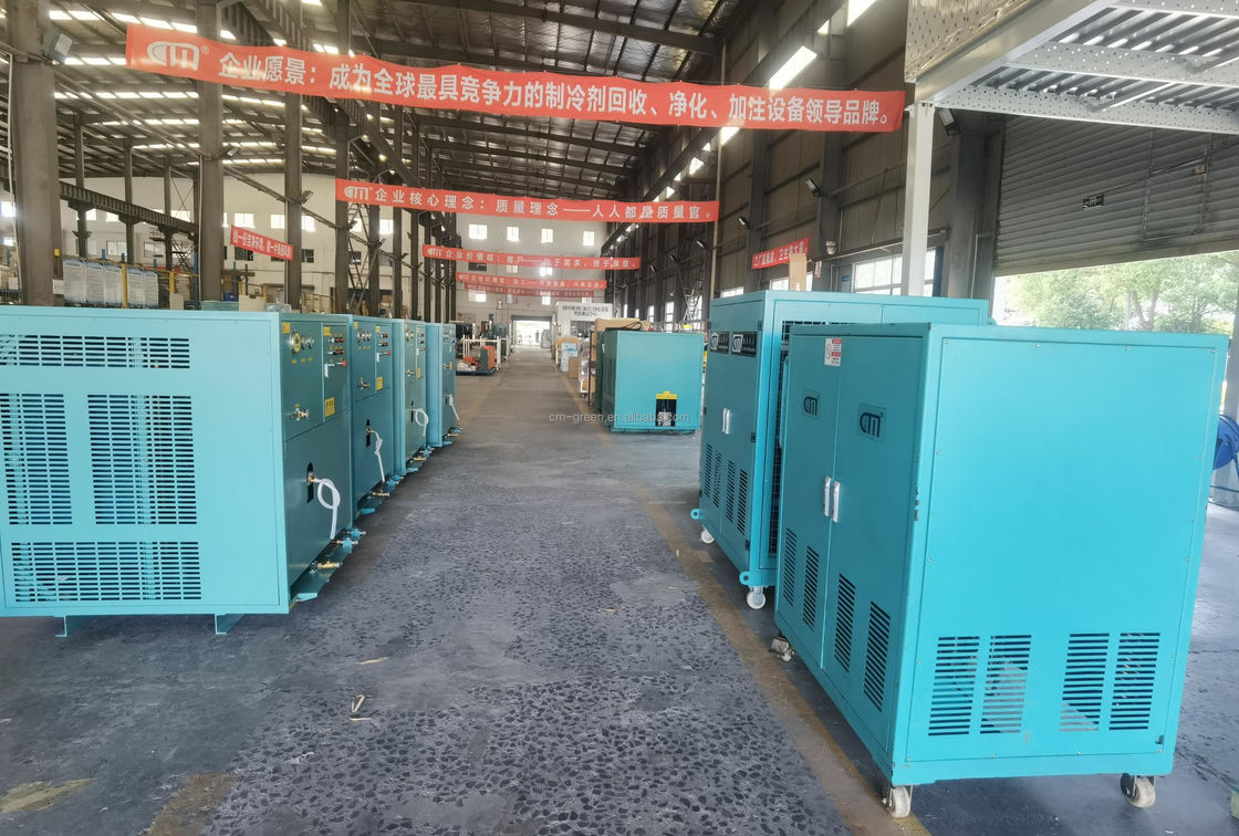 Air Conditioning Refrigerant Recovery Equipment 25HP Disassembly Line Recovery Machine R134a R410A