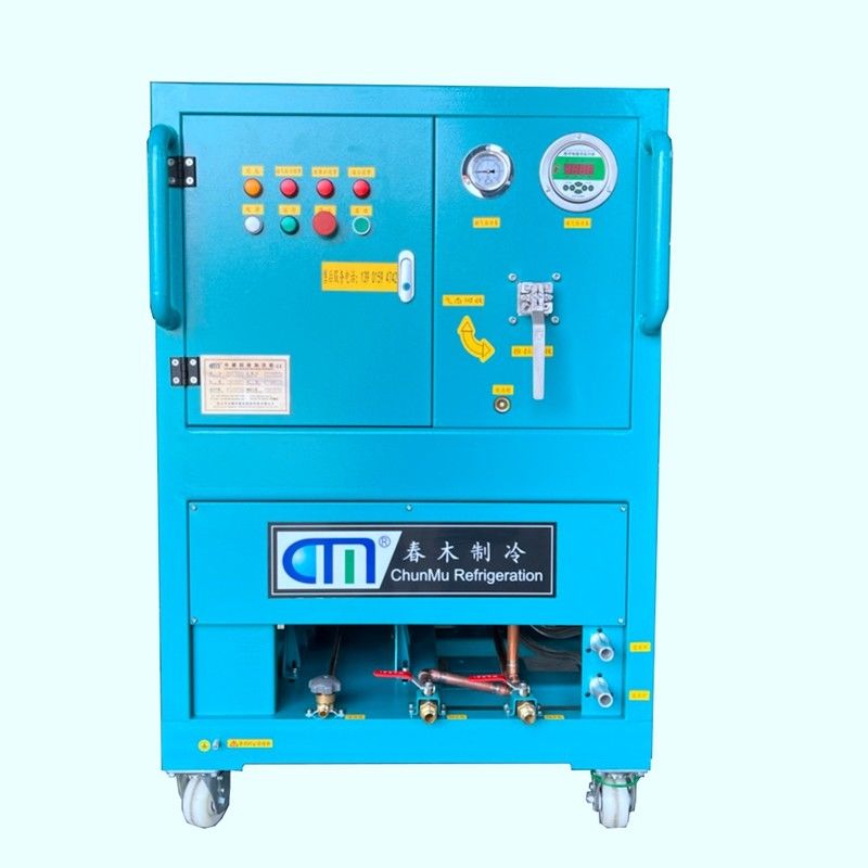 explosion proof refrigerant recovery system 10HP full oil less air conditioning ac vapor recovery gas charging machine