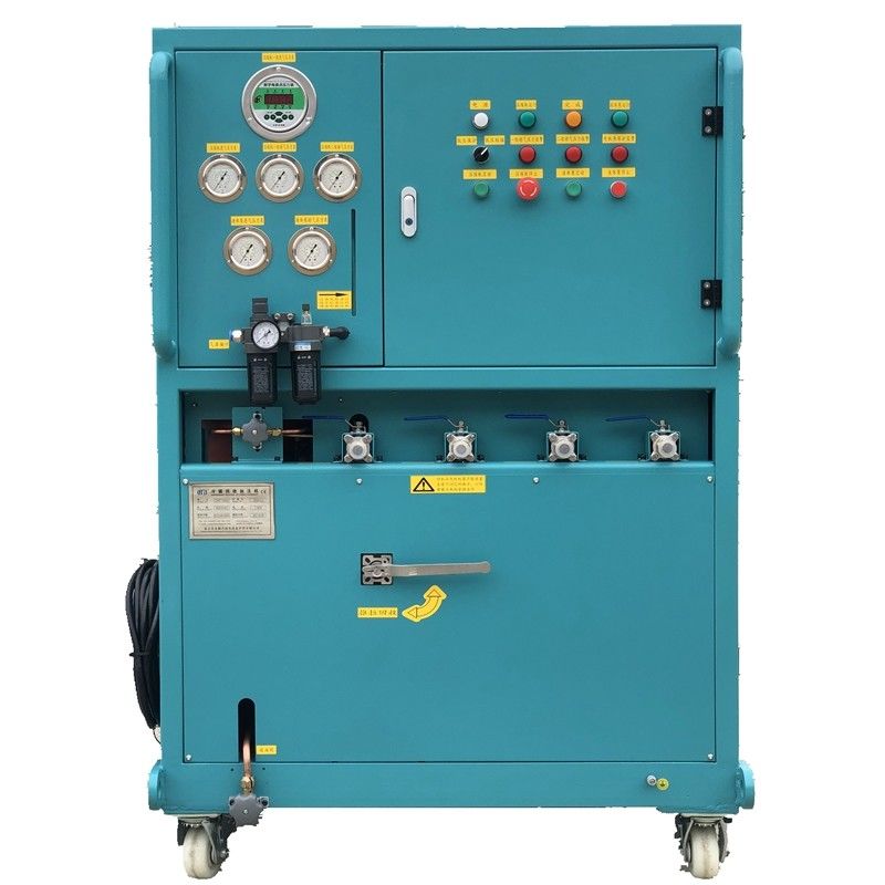 explosion proof refrigerant recovery system 10HP full oil less air conditioning ac vapor recovery gas charging machine