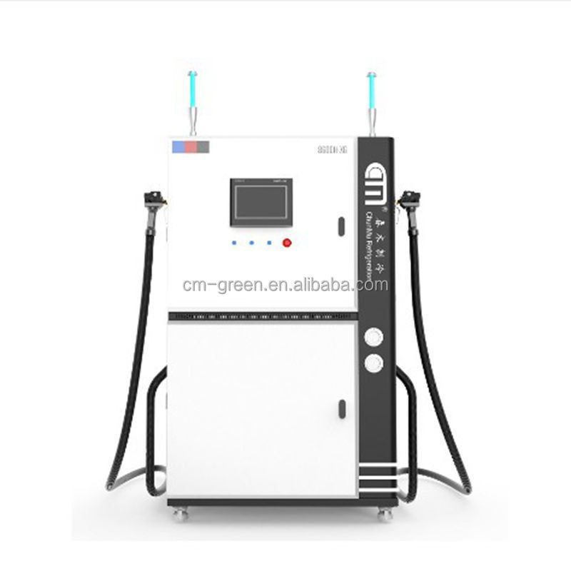 refrigerator a/c automatic refrigerant charging machine flammable R290 R32 filling equipment chiller charging station