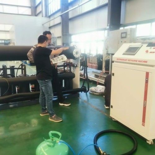 Automatic R245FA SF6 Refrigerant Charging Machine Automatic PLC A/C Charging Station Ac Recharge Machine
